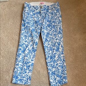 Lilly Pulitzer Sadie stretch crop chino pants in On A Roll 8